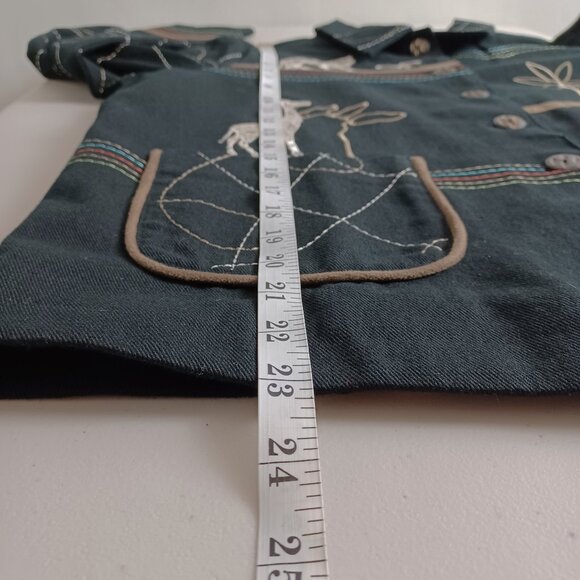 Tanjay Textured Animal Pattern Cotton Twill Jacket - Picture 15 of 16